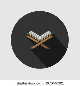 Vector simple icon of Al-Qur'an 
