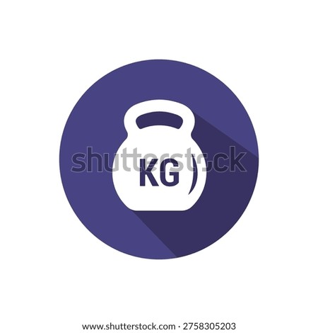 vector simple icon design of sports equipment, weight lifting