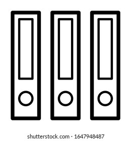 Vector simple icon of file folder. Modern concept design. Isolated vector sign symbol