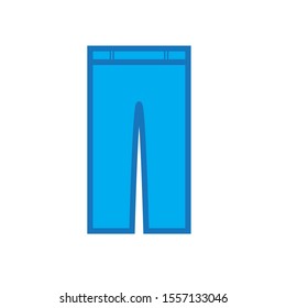 vector simple icon with jeans shape