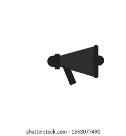vector simple icon with megaphone shape