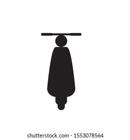 vector simple icon with motorcycle shape