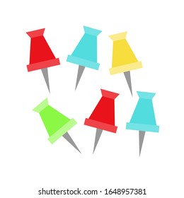 Vektorillustration einfach Icon der Pins. Modernes Design. Symbol für einzelne Vektorillustration