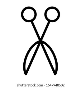 Vector simple icon of scissors. Modern concept design. Isolated vector sign symbol