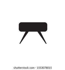 vector simple icon shaped gym apparatus