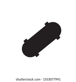 vector simple icon, skateboard shape