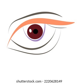 ilustración simple vectorial de la persona con rojo y naranja