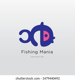 Vector Simple Illustration Fishing Logo Club and Community