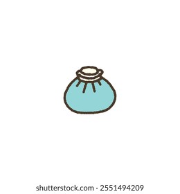 Vector simple illustration of ice pack