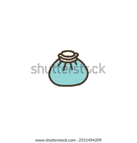 Vector simple illustration of ice pack