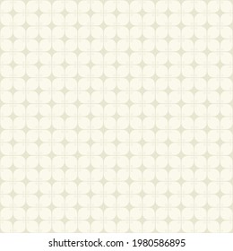 Vector simple Indonesian batik Kawung geometric shape seamless pattern modern cream grey color background. Use for fabric, textile, interior decoration elements, wrapping.