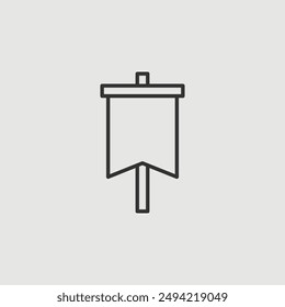 Vector Simple Isolated Banner Icon