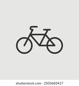Vector Simple Isolated Bicycle Icon
