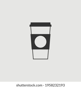 Vector Simple Isolated Coffee Cup Icon
