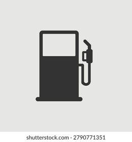 Vector Simple Isolated Gas Station Icon