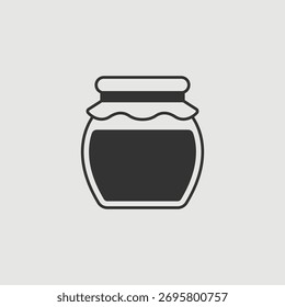 Ícone de mel isolado simples de vetor