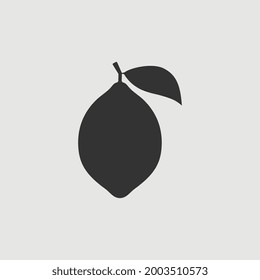 Vector Simple Isolated Lemon Icon