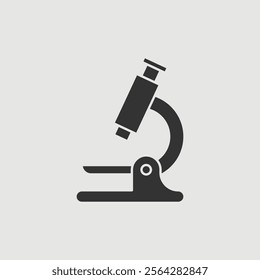 Vector Simple Isolated Microscope Icon