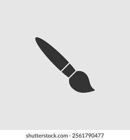 Vector Simple Isolated Paintbrush Icon