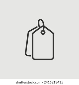 Vector Simple Isolated Price Tag Icon