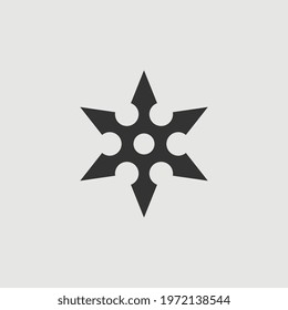 Vector Simple Isolated Shuriken Icon