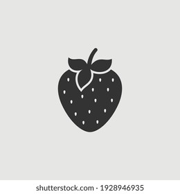 Vector Simple Isolated Strawberry Icon