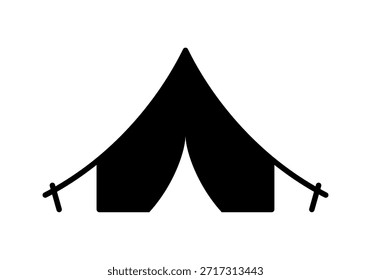 Vector Simple Isolated Tent Icon