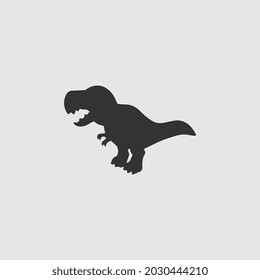 Vector Simple Isolated Tyrannosaurus Rex Icon