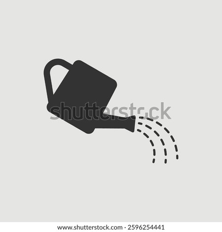 Vector Simple Isolated Watering Can Icon