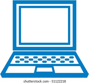Vector Simple Laptop Icon Stock Vector (Royalty Free) 51122218 ...