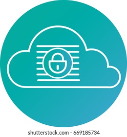 Vector simple lines set icon sheltered services services set access security internet mobile design website