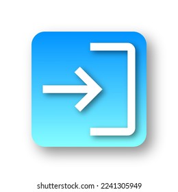 vector of simple login icon