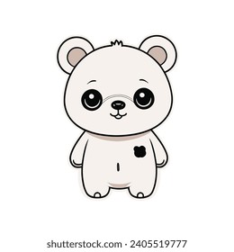 Vector simple logo cute panda