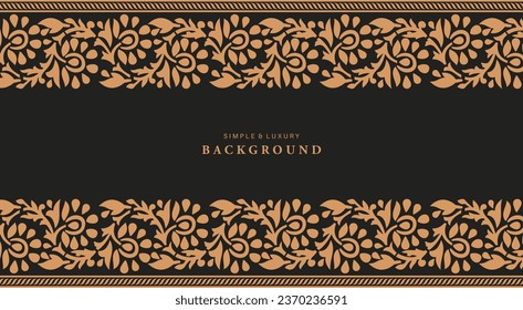 Vector - Simple and luxury traditional pattern background with ethnic elements