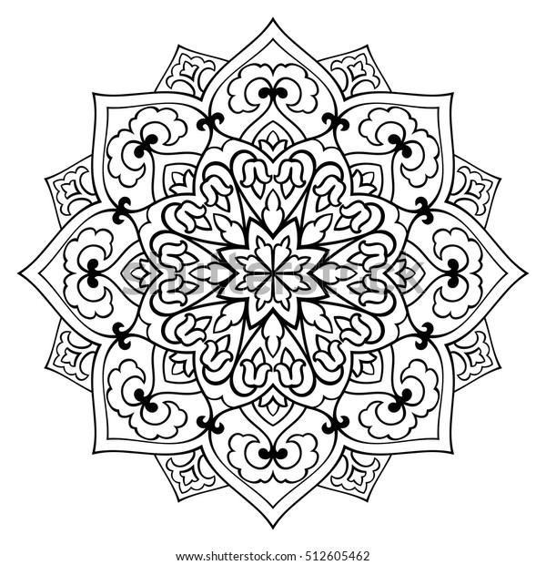 Download Vector Simple Mandala Abstract Elements Isolated Stock ...