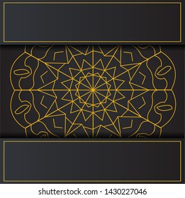 vector of simple mandala background template with modern design, elegant and beauty with gradient colors, eps 10.