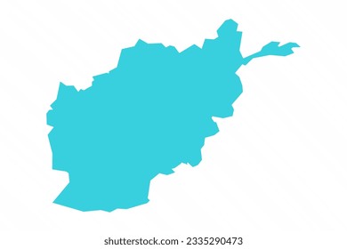 Vector Simple Map of Afghanistan Country, can be used for business designs, presentation designs or any suitable designs.