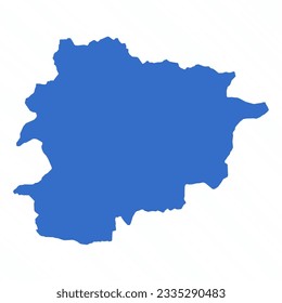 Vector Simple Map of Andorra Country, kann für Geschäftsdesigns, Präsentationen oder alle geeigneten Designs verwendet werden.