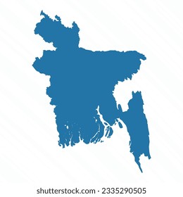 Vector Simple Map of Bangladesh Country, can be used for business designs, presentation designs or any suitable designs.