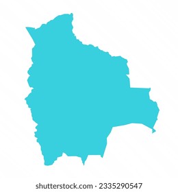 Vector Simple Map of Bolivia Country, can be used for business designs, presentation designs or any suitable designs.