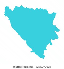 Vector Simple Map of Bosnia and Herzegovina Country, can be used for business designs, presentation designs or any suitable designs.