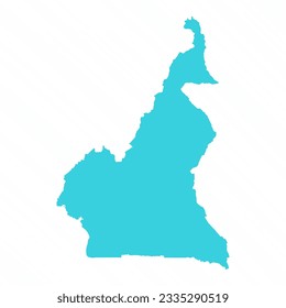 Vector Simple Map of Cameroon Country, can be used for business designs, presentation designs or any suitable designs.