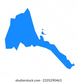 Mapa simple vectorial del país eritreo, puede ser utilizado para diseños de negocios, presentaciones o cualquier diseño adecuado.