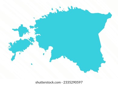Vector Simple Map of Estonia Country, kann für Geschäftsdesigns, Präsentationen oder alle geeigneten Designs verwendet werden.