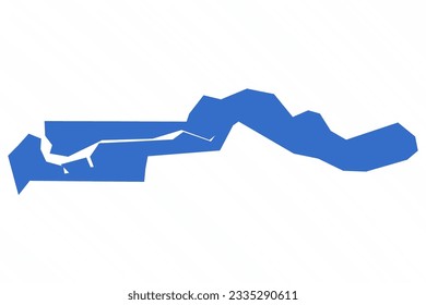 Vector Simple Map of Gambia Country, can be used for business designs, presentation designs or any suitable designs.