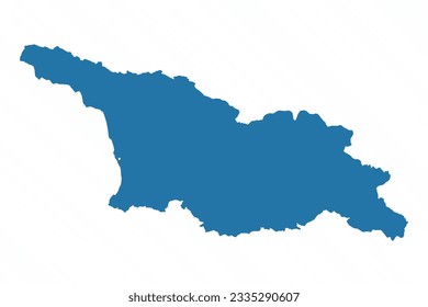 Vector Simple Map of Georgia Country, can be used for business designs, presentation designs or any suitable designs.
