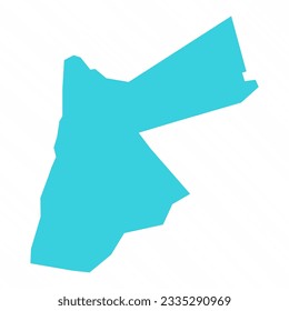 Mapa Vector Simple de Jordania País, puede ser usado para diseños de negocios, diseños de presentaciones o cualquier diseño adecuado.