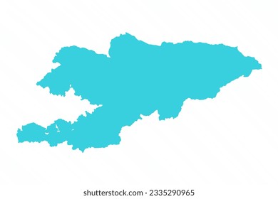 Vector Simple Map of Kyrgyzstan Country, can be used for business designs, presentation designs or any suitable designs.