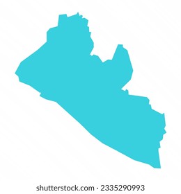 Mapa Simple Vector de Liberia Country, puede ser utilizado para diseños de negocios, presentaciones o cualquier diseño adecuado.
