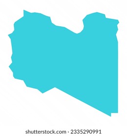 Vector Simple Map of Libya Country, can be used for business designs, presentation designs or any suitable designs.